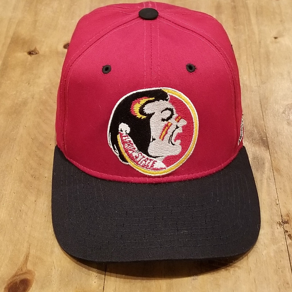 Vintage Florida State Seminoles Starter Hat Cap Size 7 Fitted Red College Twill - Picture 1 of 9